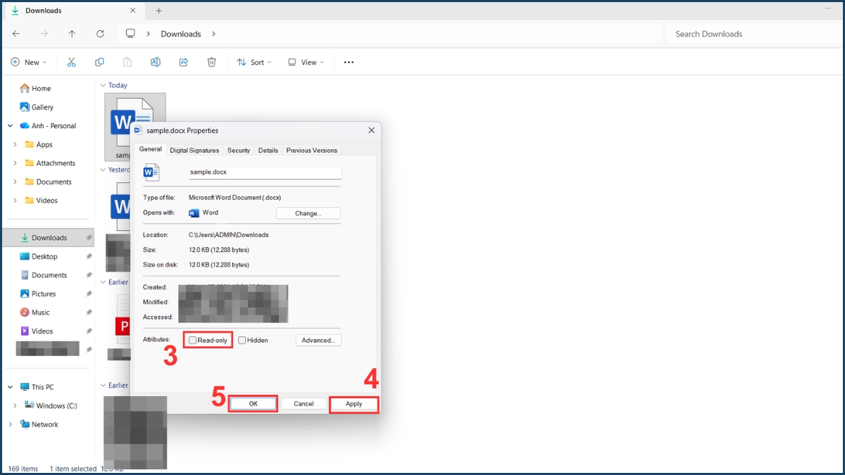Bỏ chế độ Read Only của file Word