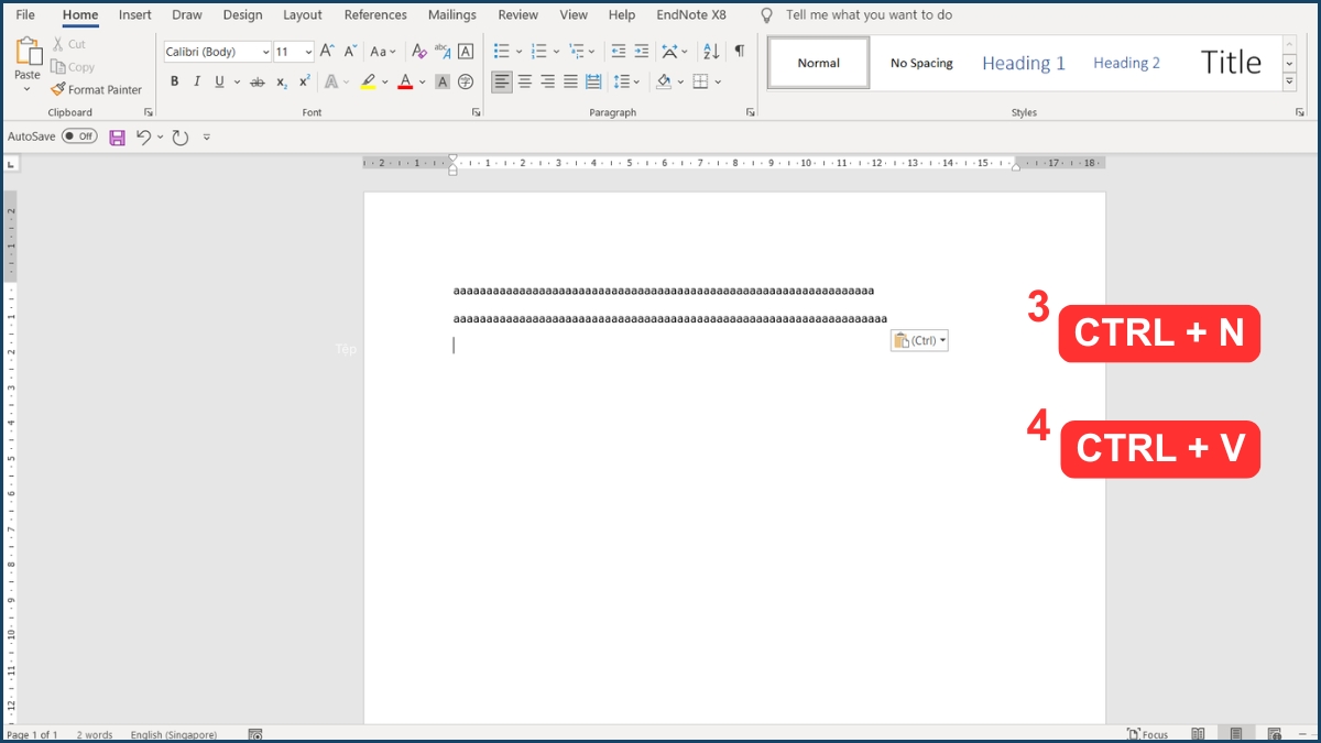 Cách sao chép nội dung sang file mới