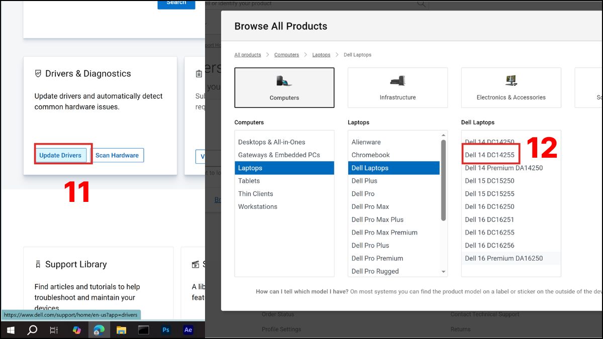 Cập nhật hoặc cài lại driver webcam
