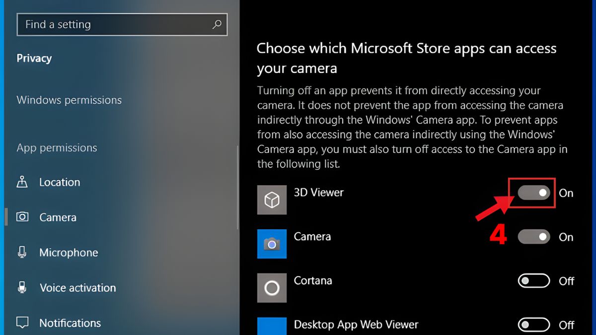 Kiểm tra ứng dụng đang sử dụng webcam