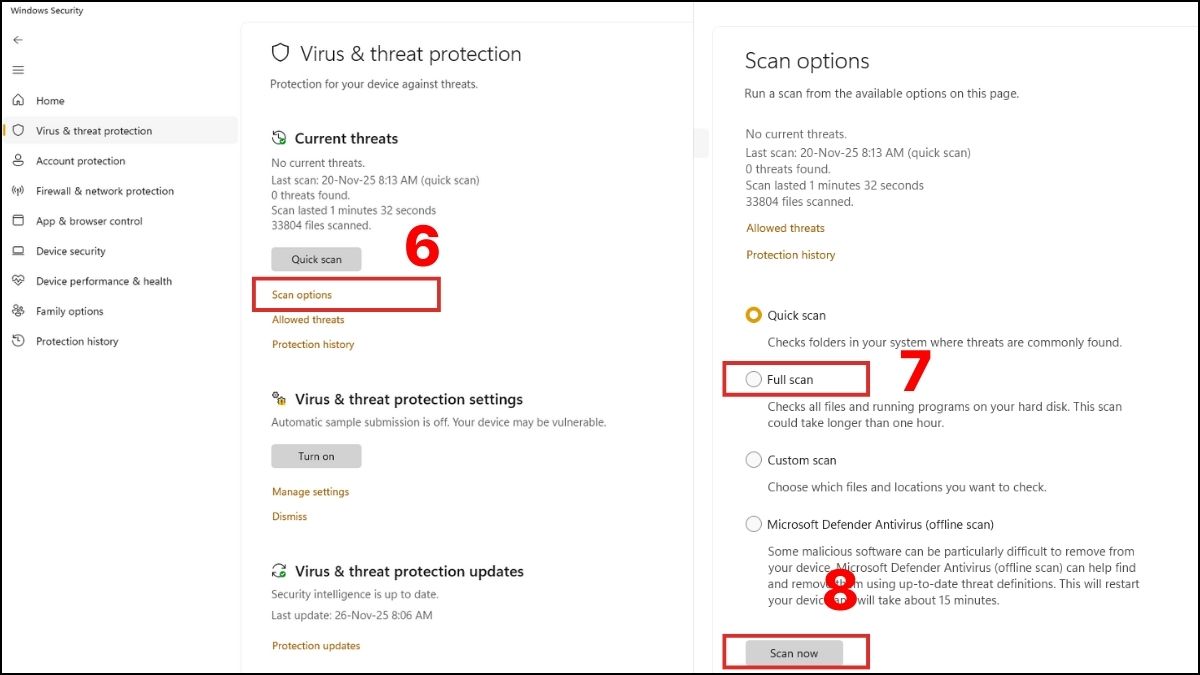 Quét virus và phần mềm độc hại