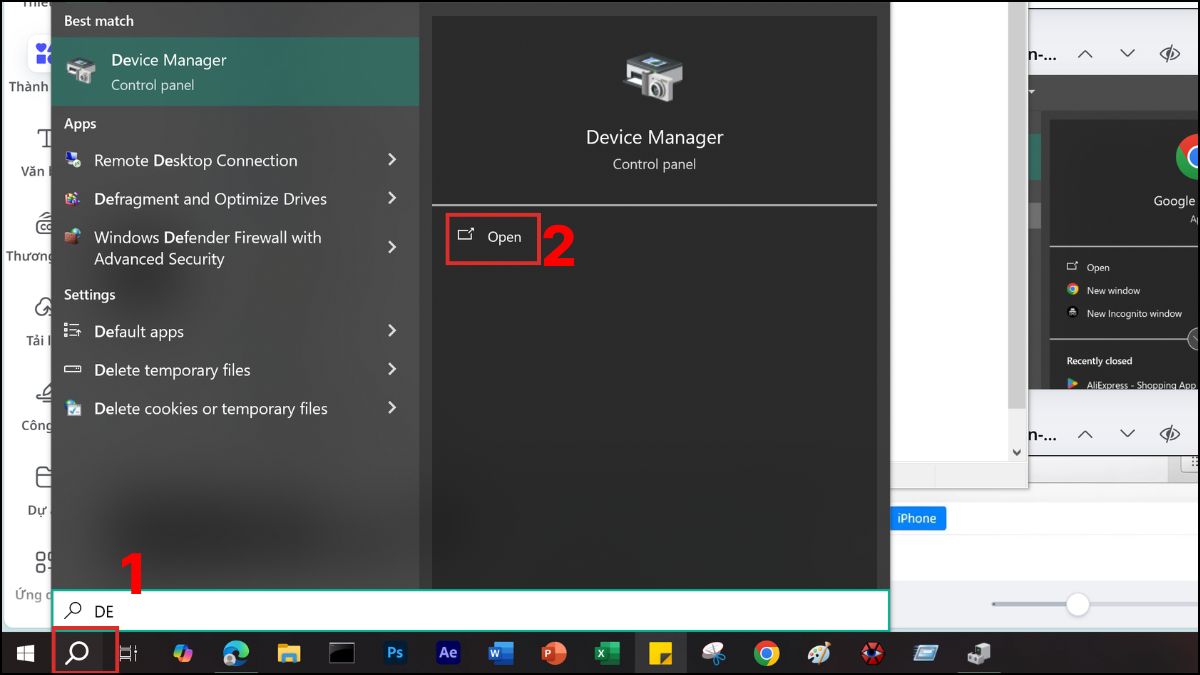 Cập nhật hoặc cài lại driver webcam
