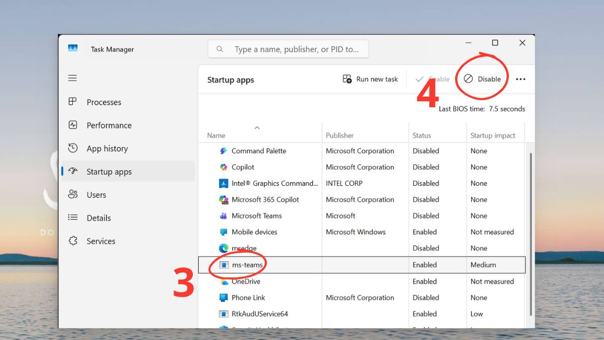 Tắt các phần mềm khởi động cùng hệ thống
