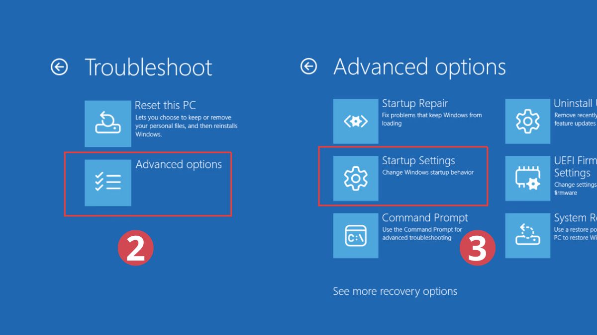 Khởi động lại máy và thử Safe Mode