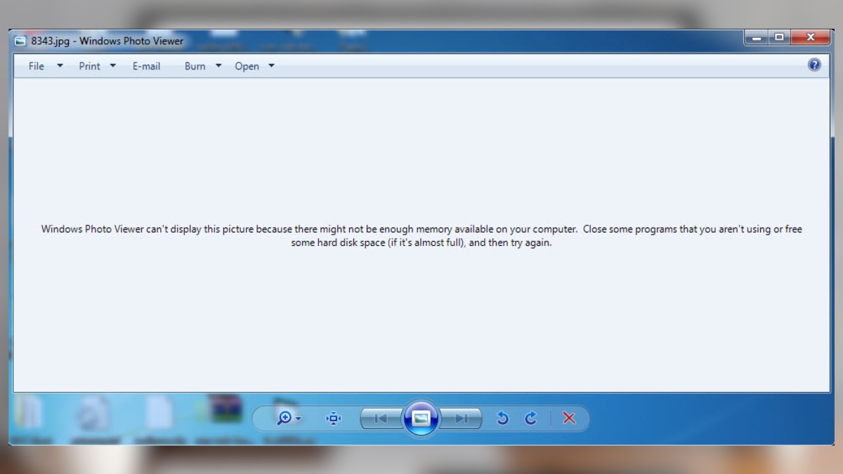 Lỗi “Window Photo Viewer can't display this picture” là gì?