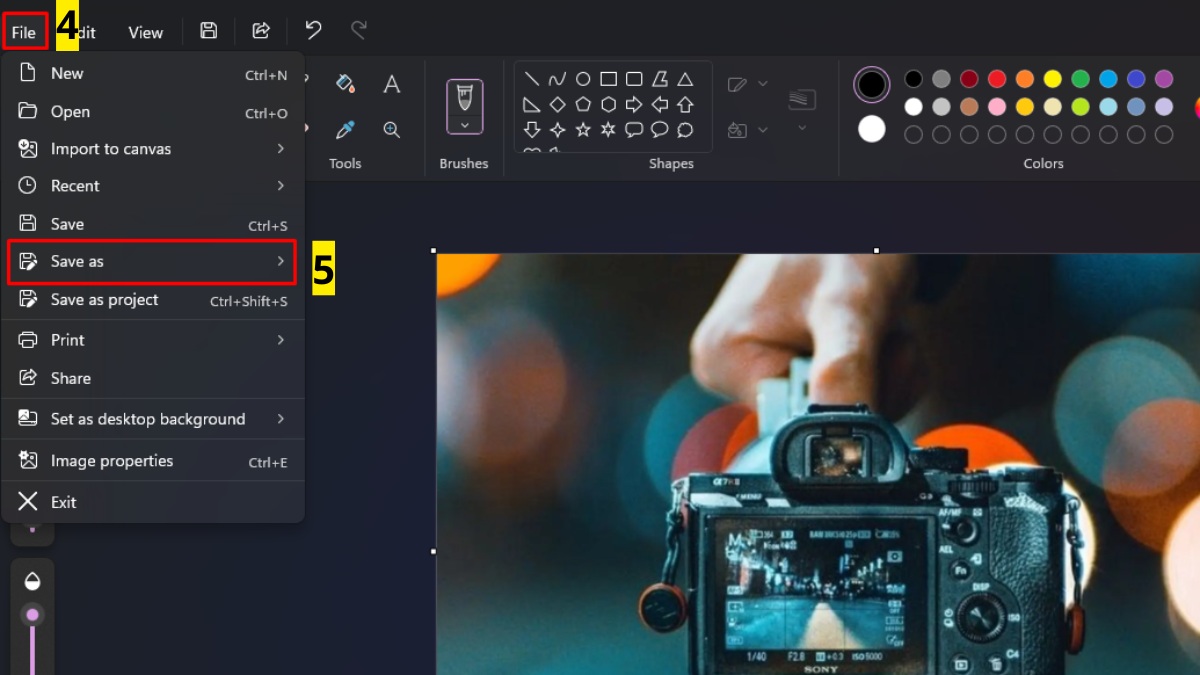 Chuyển đổi lại định dạng ảnh