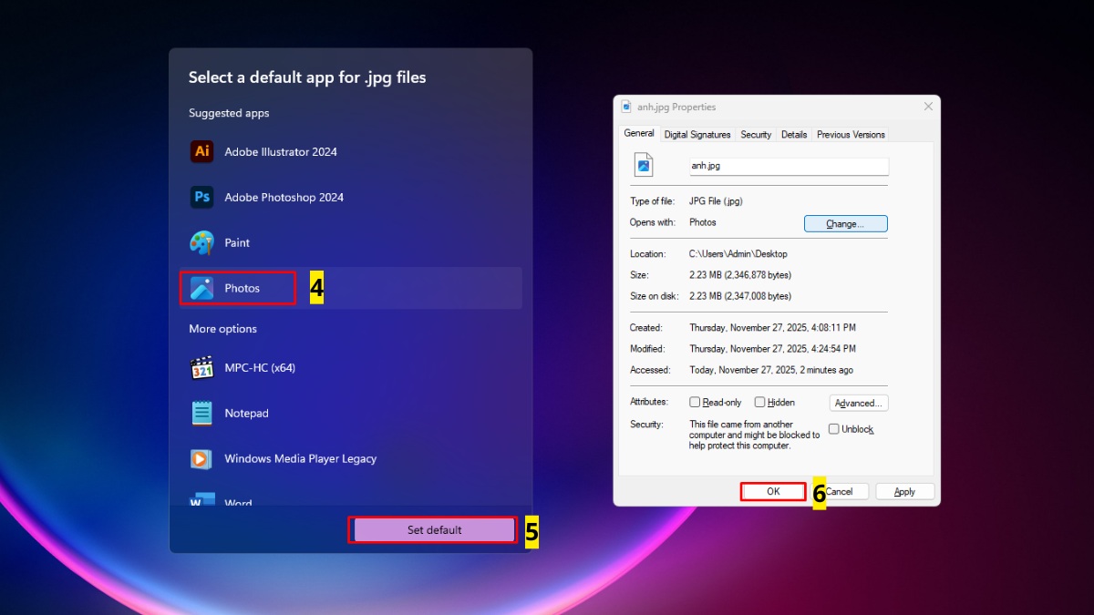 Dùng trình xem ảnh thay thế (nếu cần)