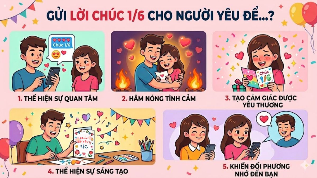 Những lý do nên chúc 1/6 người yêu 