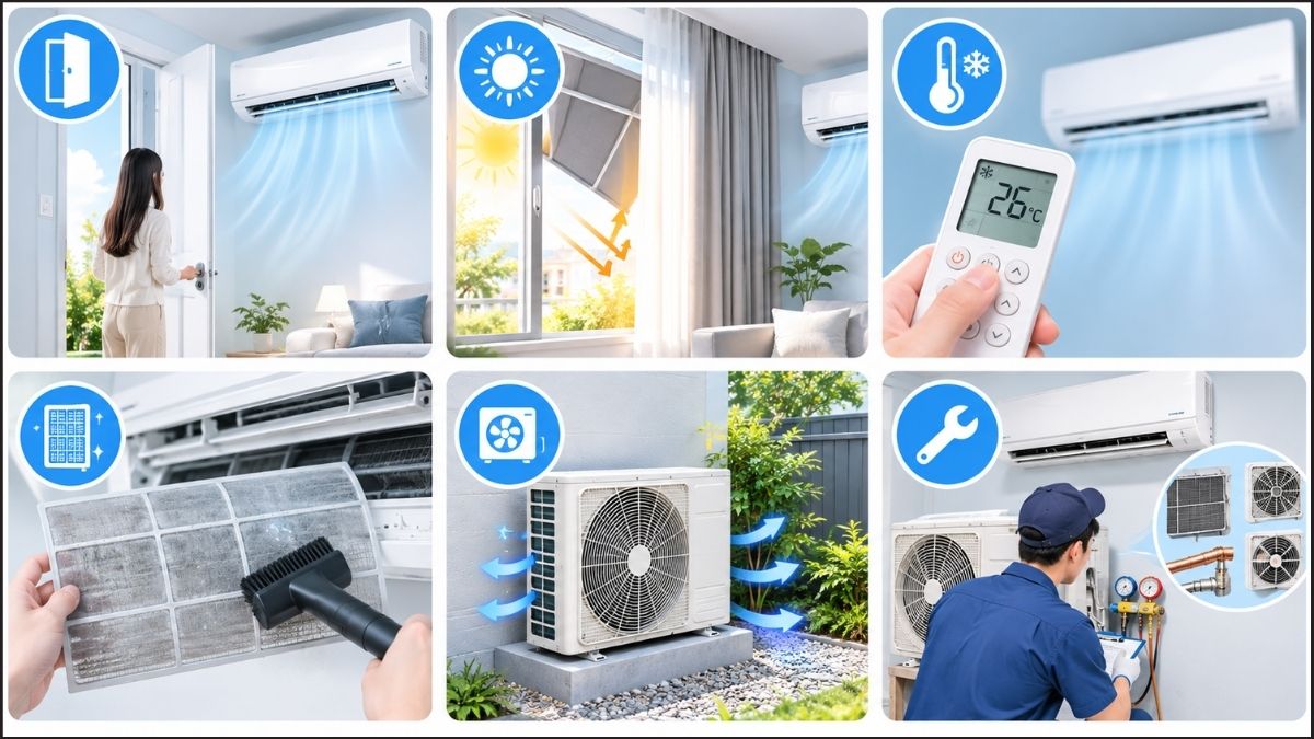 Mẹo sử dụng điều hòa tiết kiệm điện năng