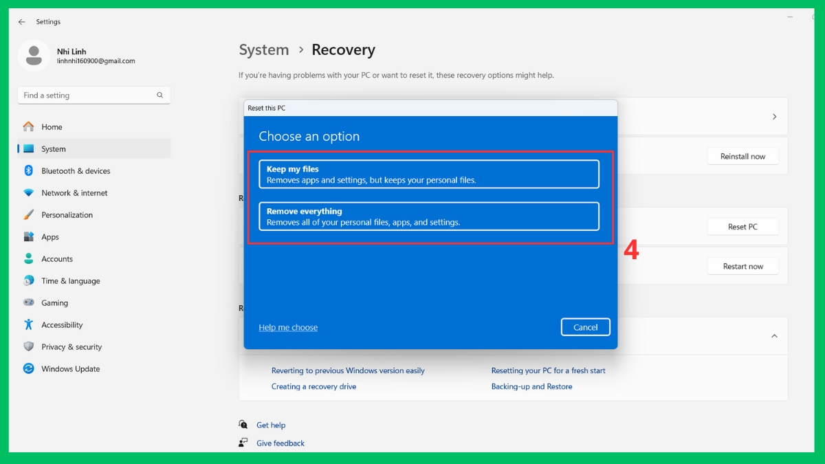 Cài lại Windows cho máy tính khi cần thiết