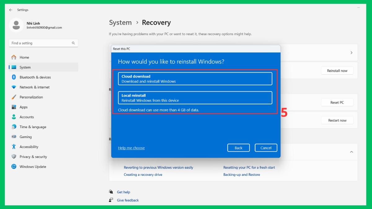 Cài lại Windows cho máy tính khi cần thiết
