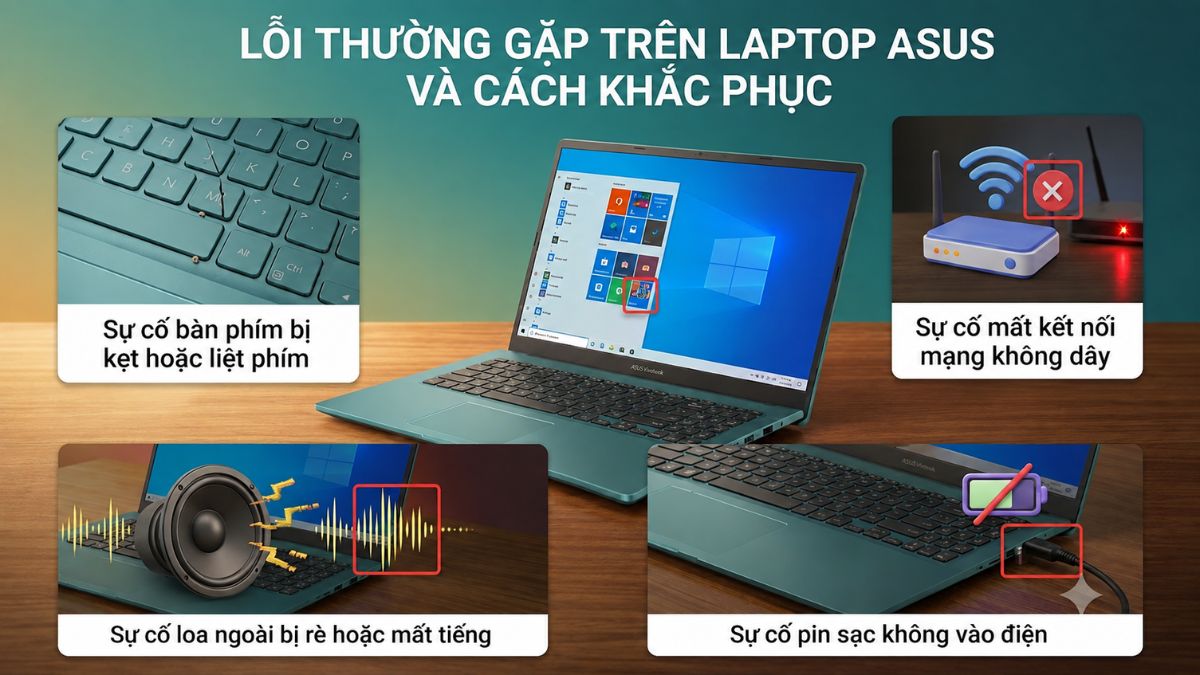 Lỗi thường gặp trên laptop ASUS và cách khắc phục
