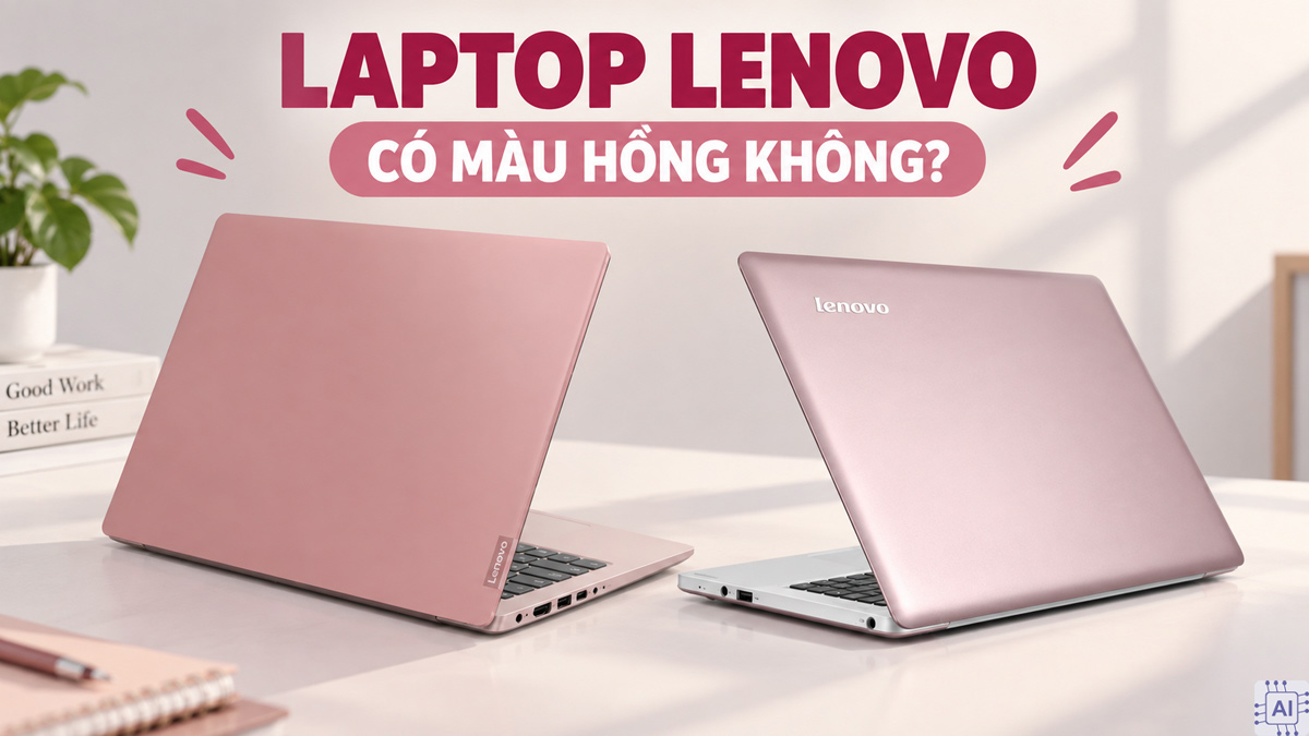Có laptop Lenovo màu hồng không? Giải đáp chi tiết A-Z