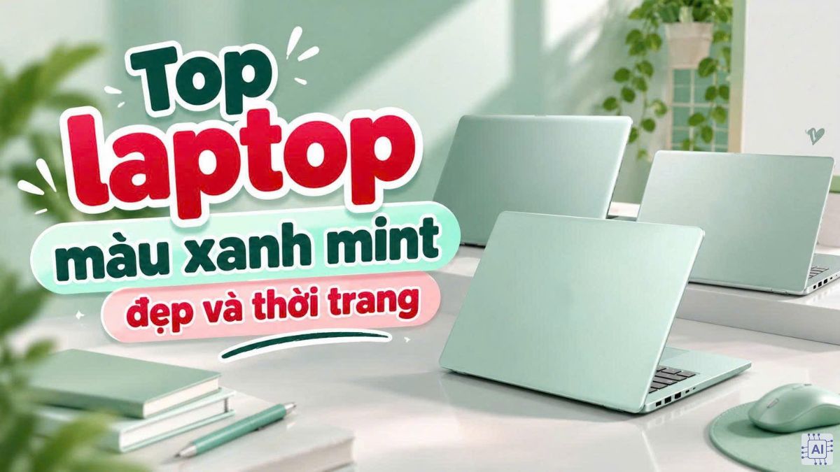 Top laptop màu xanh mint đẹp và thời trang đáng mua