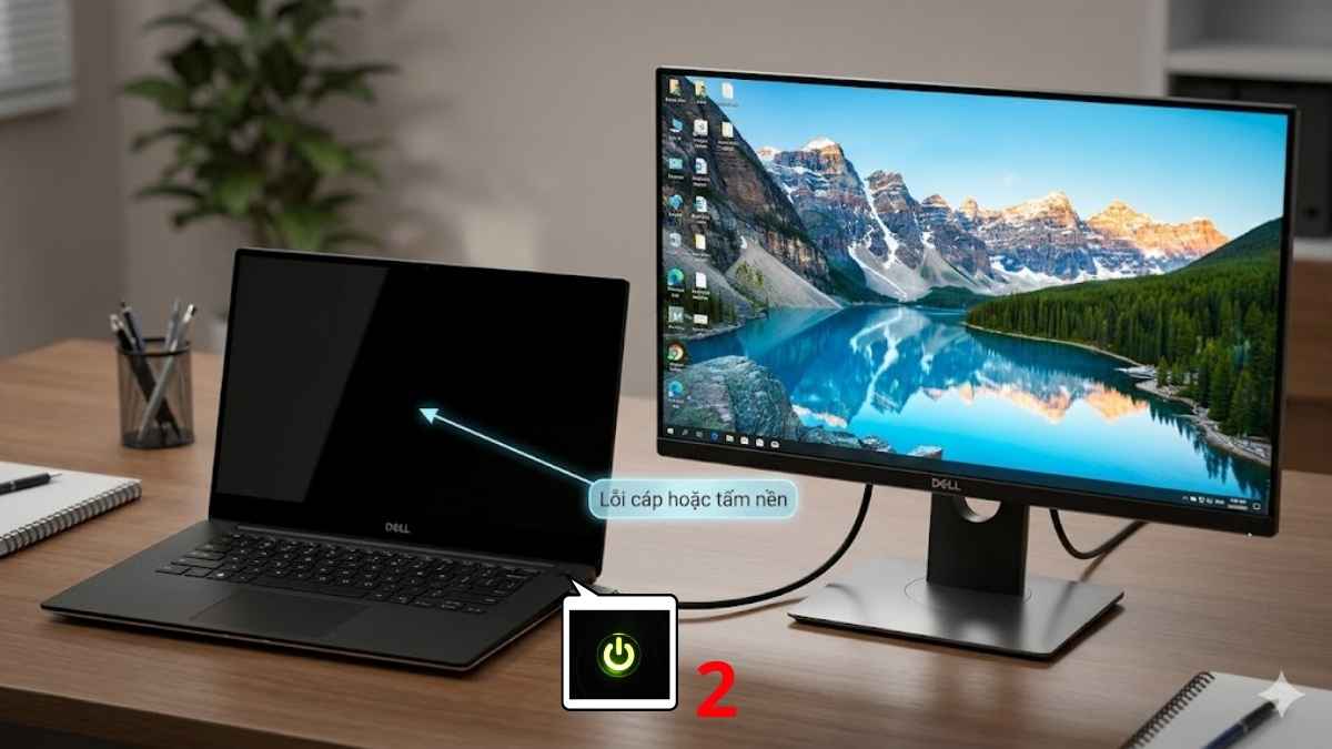 Kiểm tra màn hình khi laptop không hiển thị hình ảnh
