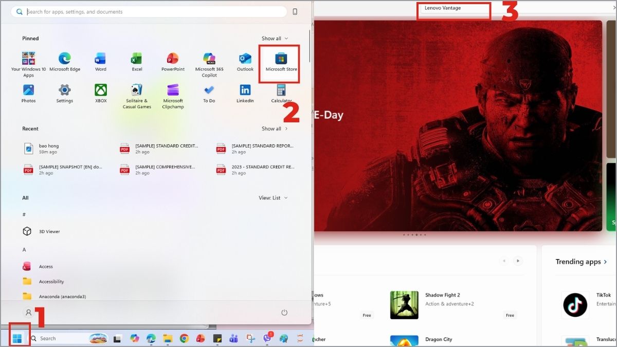 Cách tải và cài đặt Lenovo Vantage từ Microsoft Store
