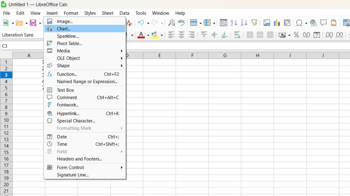 Hướng dẫn sử dụng LibreOffice Calc