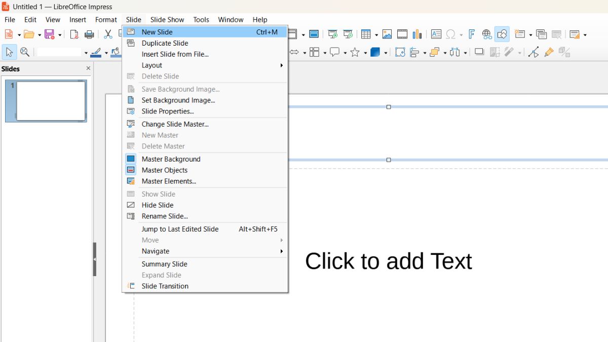 Hướng dẫn sử dụng LibreOffice Impress
