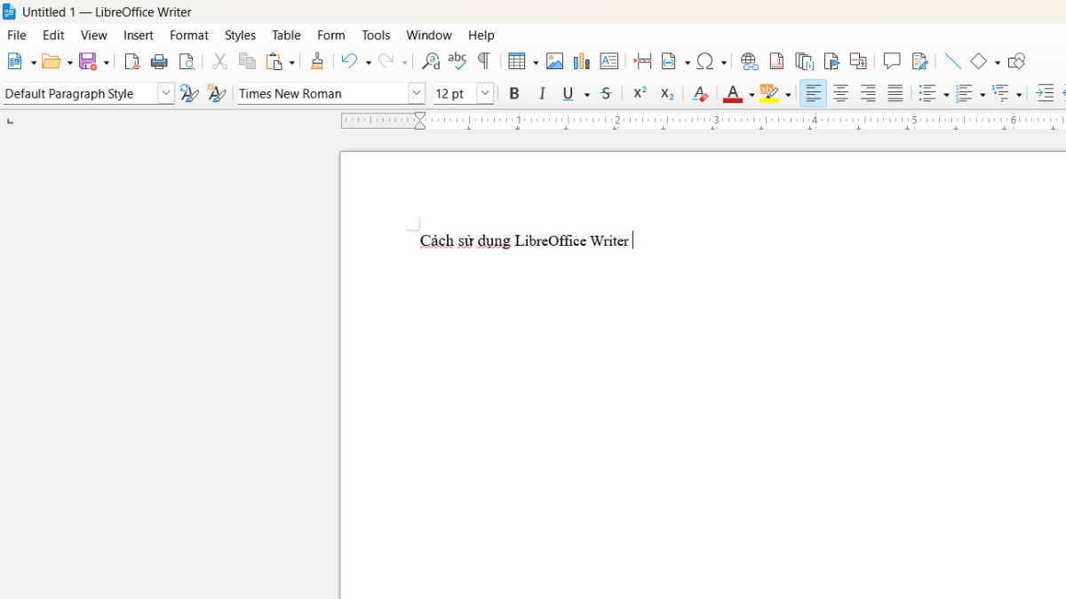 Hướng dẫn sử dụng LibreOffice Writer