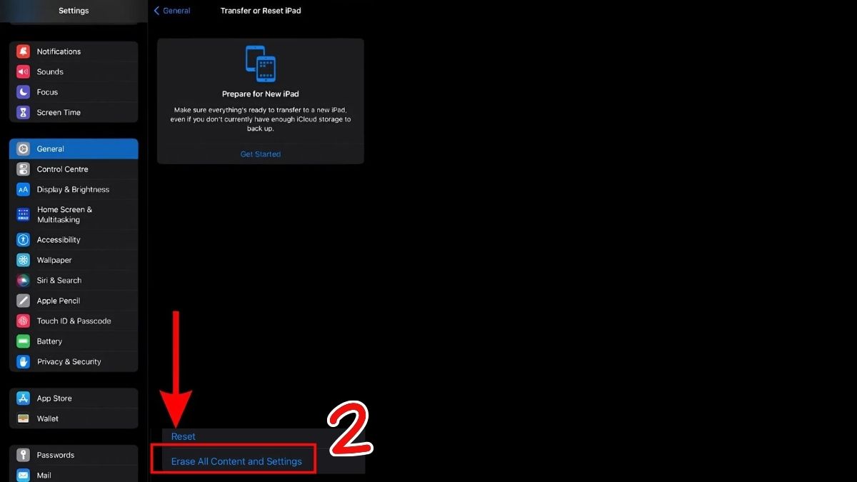 Khôi phục cài đặt gốc iPad (trường hợp cần thiết)