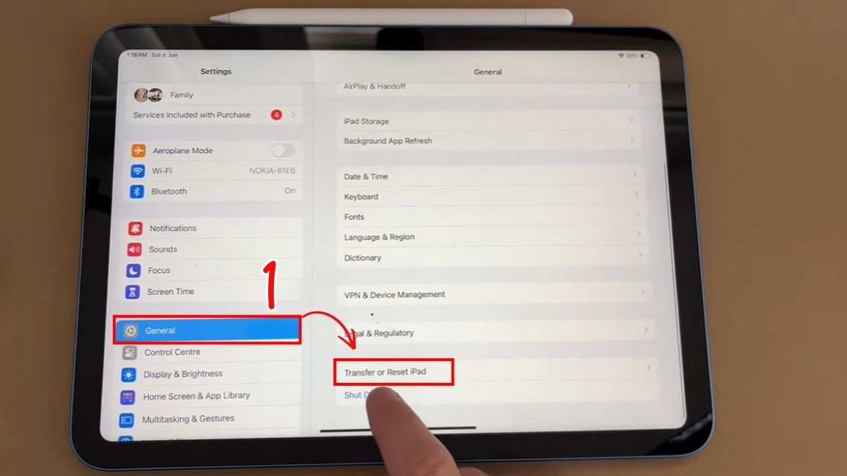 Khôi phục cài đặt gốc iPad (trường hợp cần thiết)