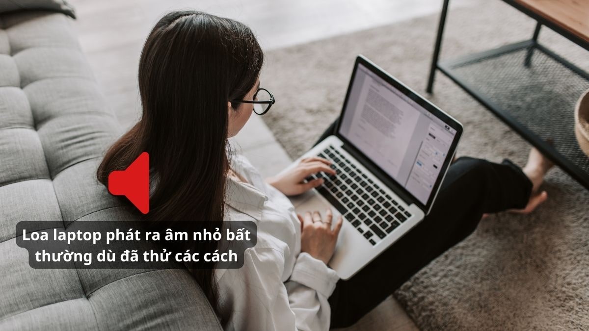Loa laptop phát ra âm nhỏ bất thường dù đã thử các cách cần mang đến trung tâm sửa chữa