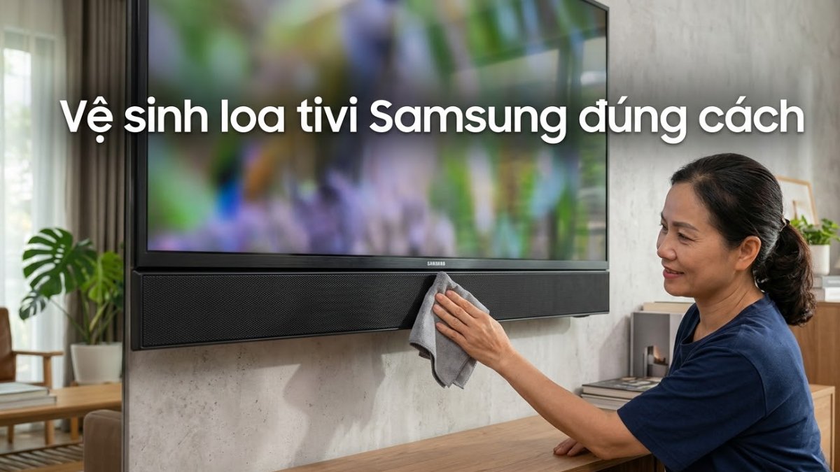 Vệ sinh loa để khắc phục loa tivi Samsung rè