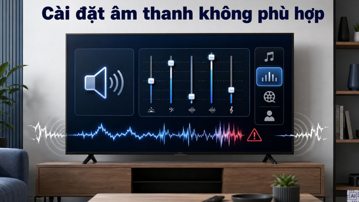 Cài đặt âm thanh không phù hợp