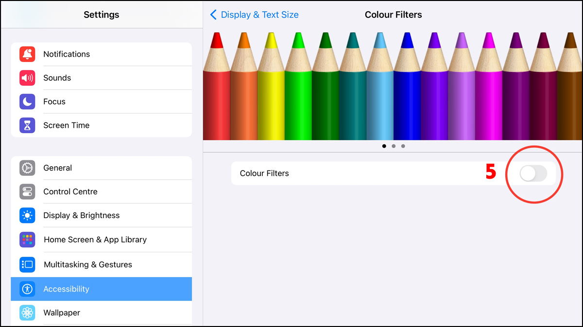 Kiểm tra và tắt bộ lọc màu