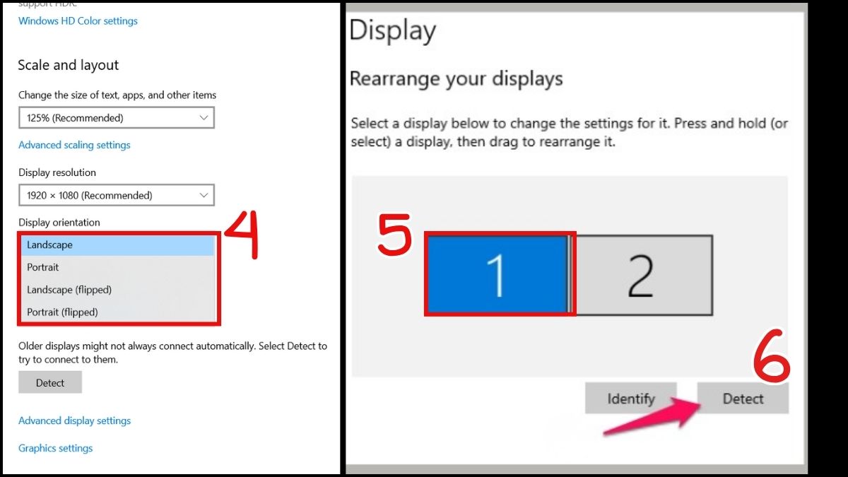 Kiểm tra màn hình rời (nếu dùng nhiều màn hình)