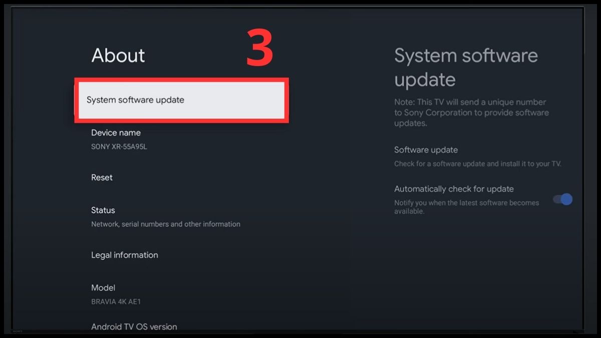 Cập nhật hoặc khôi phục phần mềm tivi
