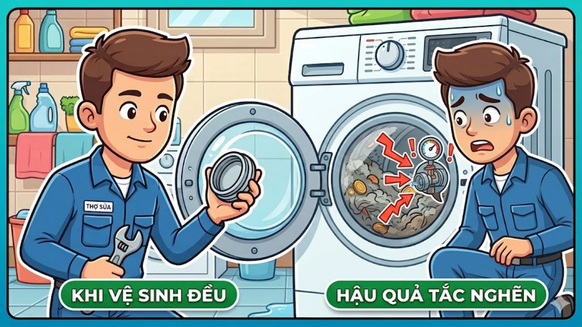Bộ lọc cặn tắc nghẽn gây áp lực lên van