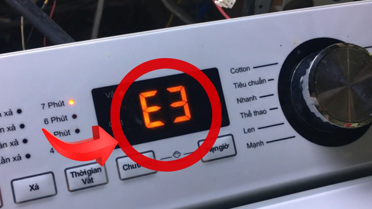 Lỗi bo mạch làm cho nút Start trên máy giặt không bấm được
