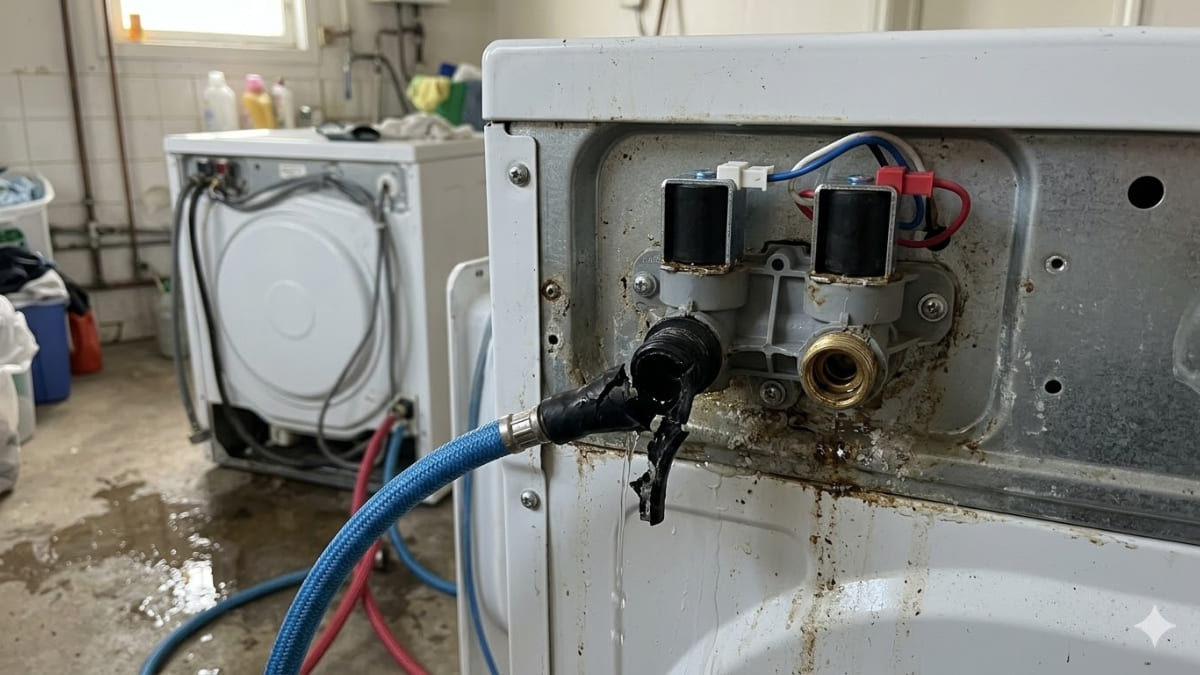 Nguyên nhân và cách khắc phục tình trạng van cấp nước máy giặt bị hỏng