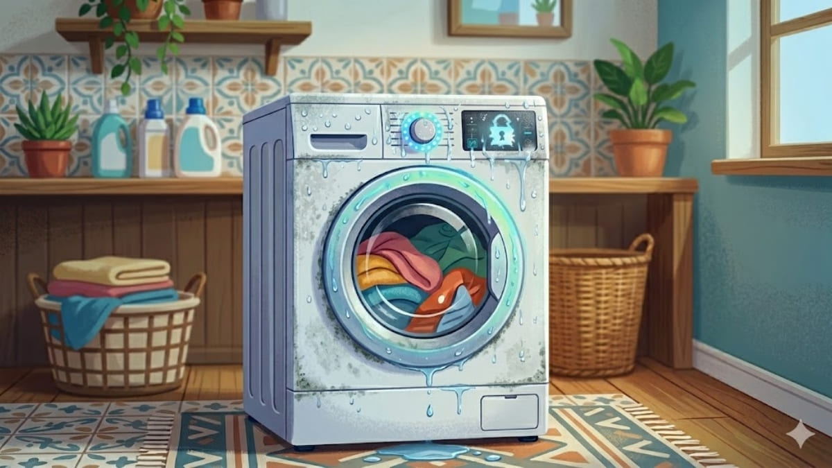 Một nguyên nhân thường gặp khiến nút Start không hoạt dộng là bảng điều khiển máy giặt bị ẩm