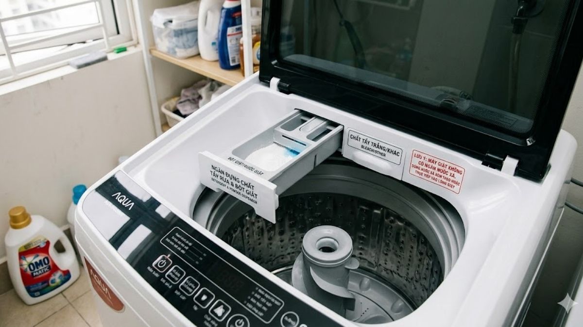 Những mẫu máy giặt cửa trên đời cũ ngăn nước giặt xả chung