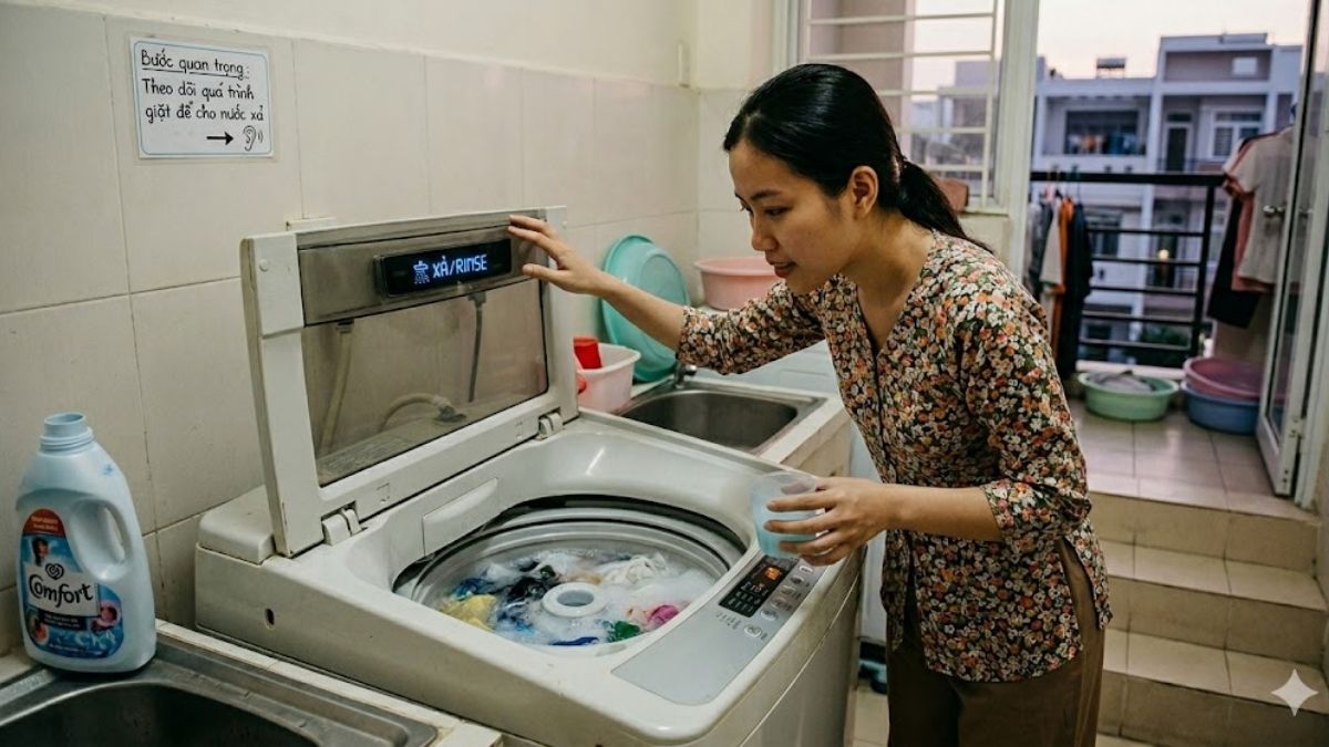 Theo dõi quá trình giặt