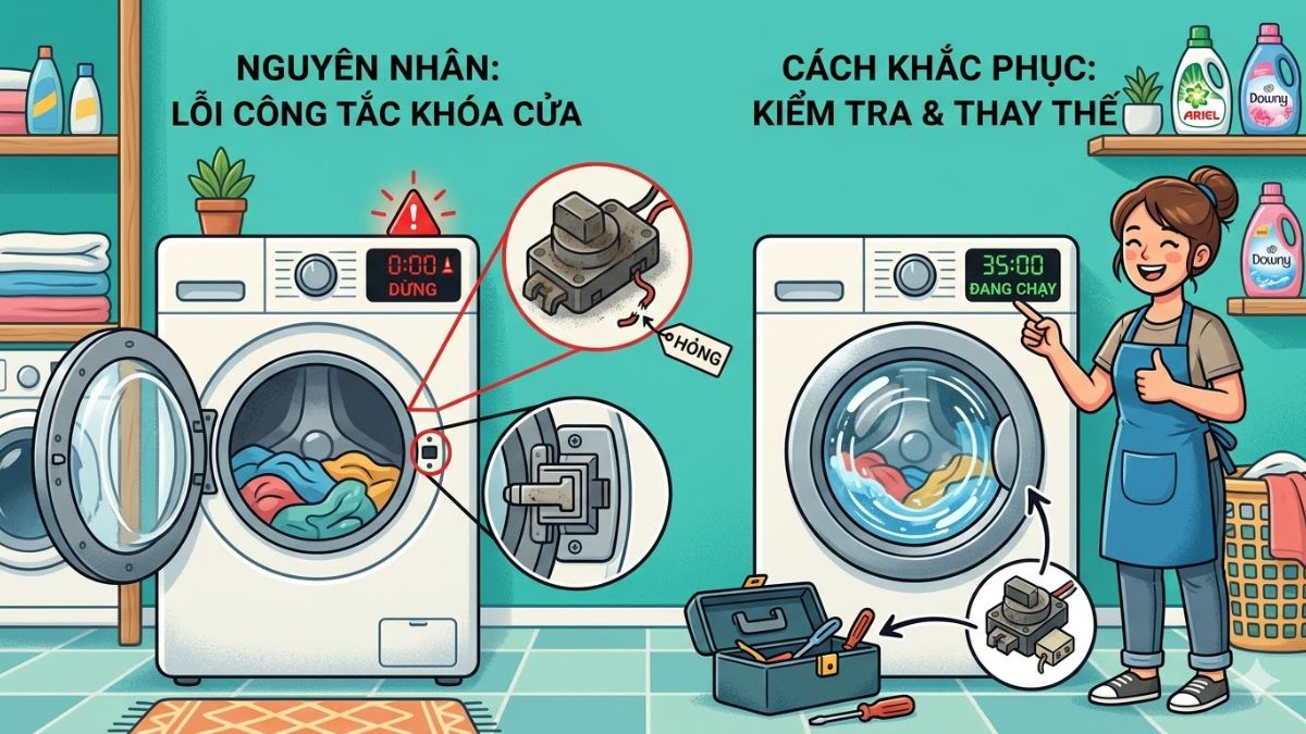 Lỗi công tắc khóa cửa và cách xử lý