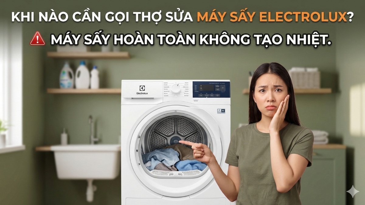 Máy sấy hoàn toàn không tạo nhiệt