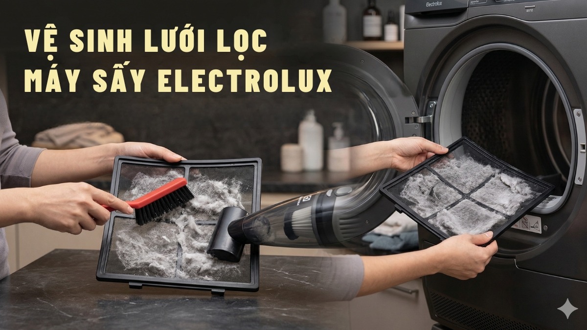 Vệ sinh bộ lọc xơ vải định kỳ