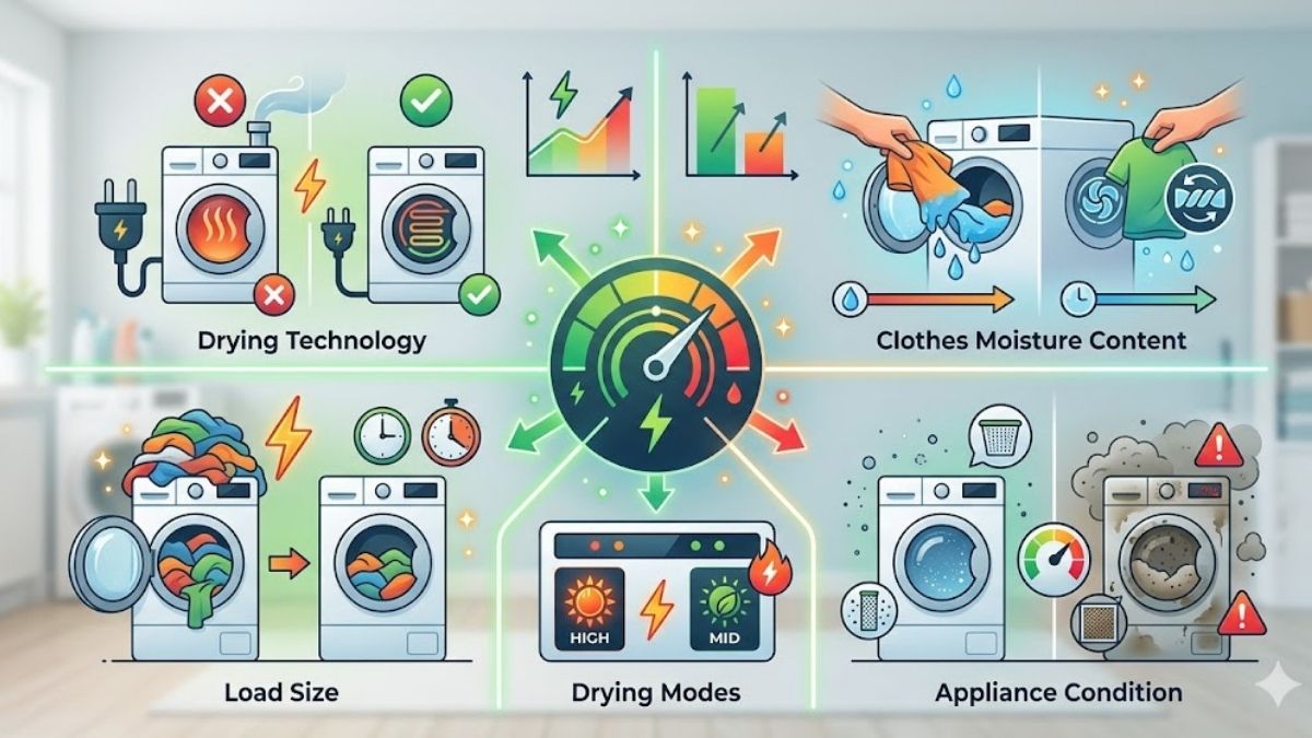 Yếu tố tác động nhiều nhất tới mức tiêu tốn năng lượng