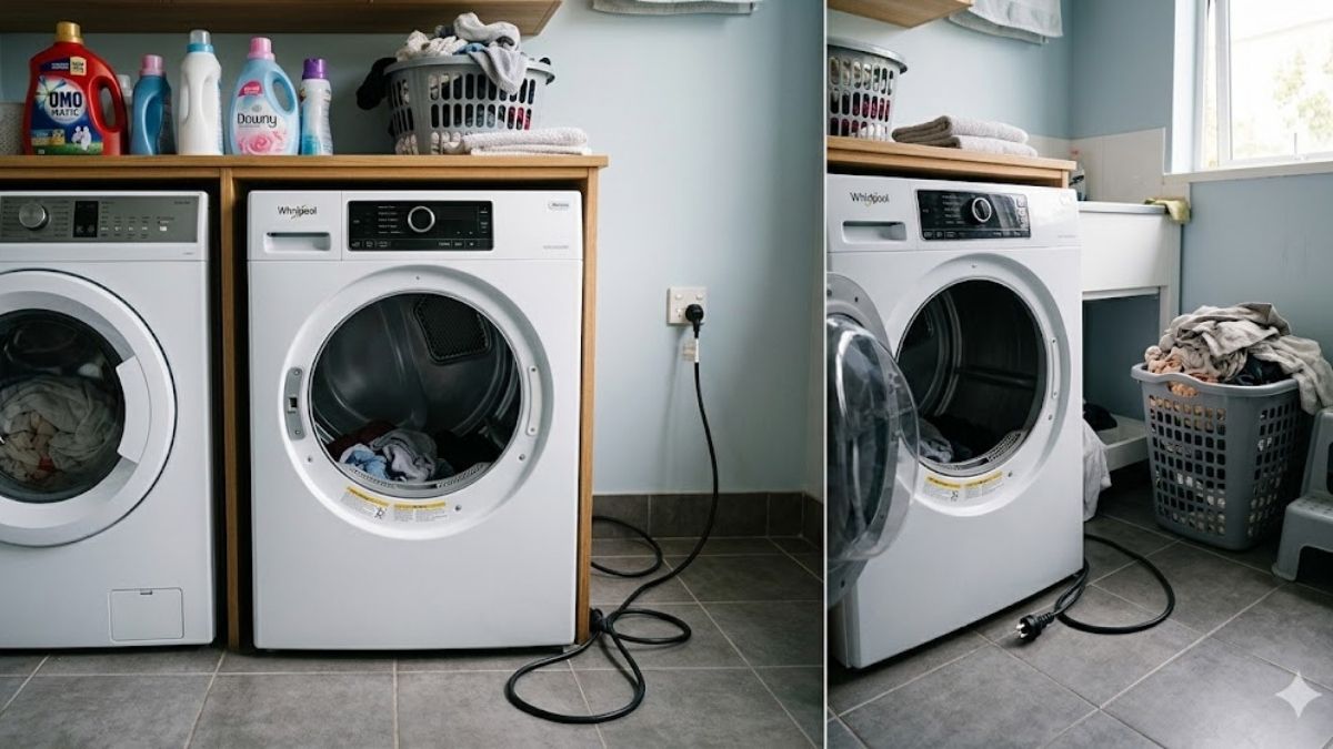 Nguyên nhân máy sấy quần áo không vào điện