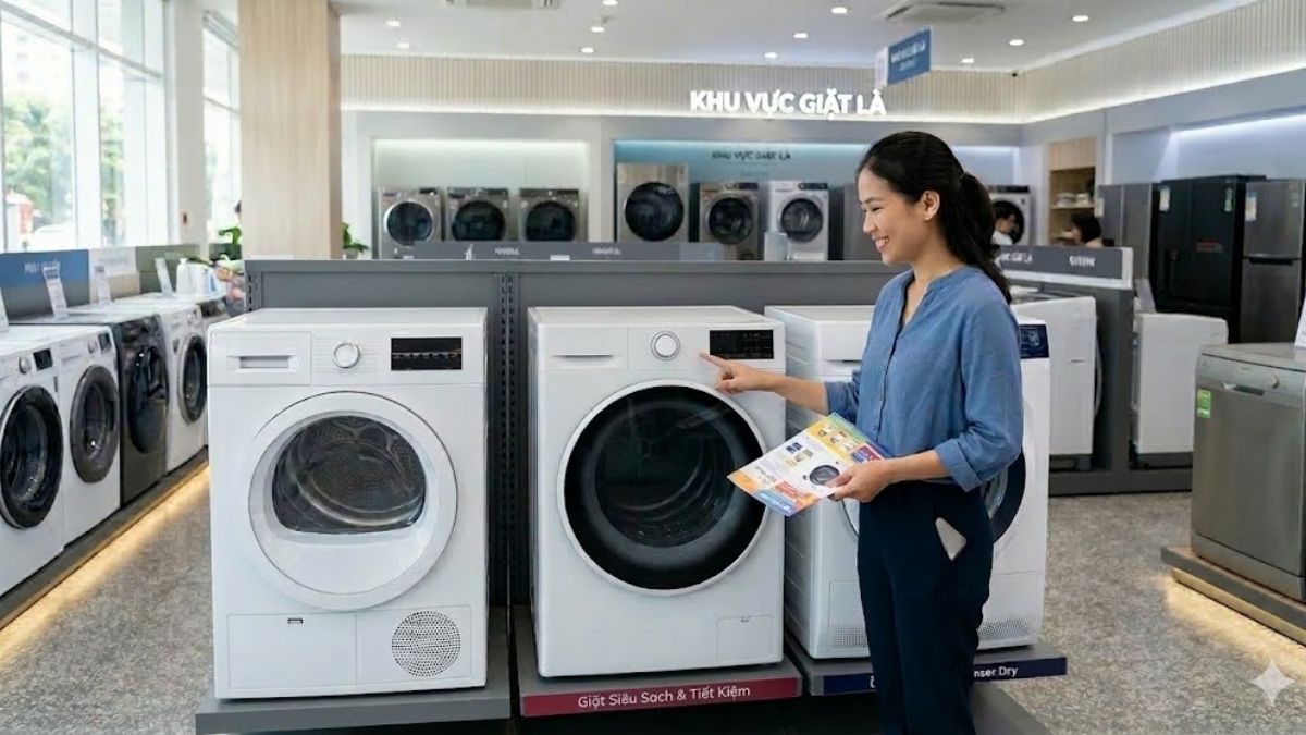Lời khuyên từ chuyên gia điện máy khi chọn mua máy sấy