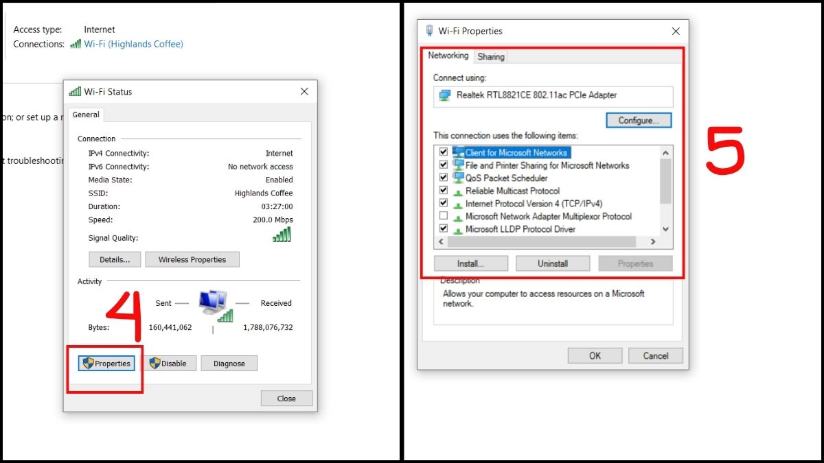 Thiết lập IP tĩnh cho WiFi