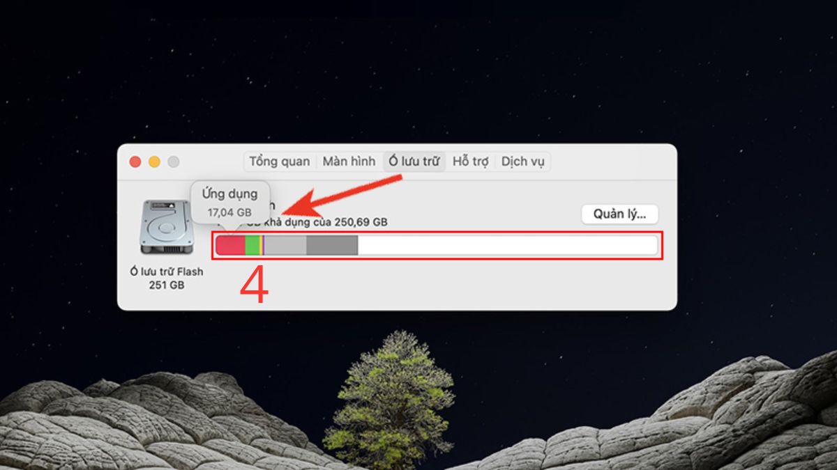 Kiểm tra dung lượng ổ đĩa