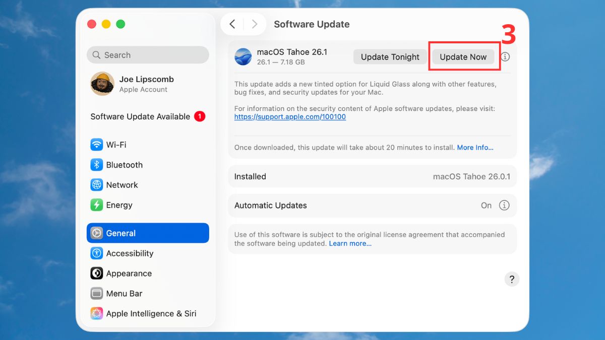 Cập nhật macOS lên phiên bản mới nhất