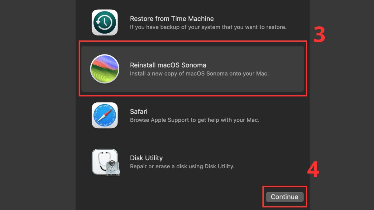 Khôi phục cài đặt gốc macOS