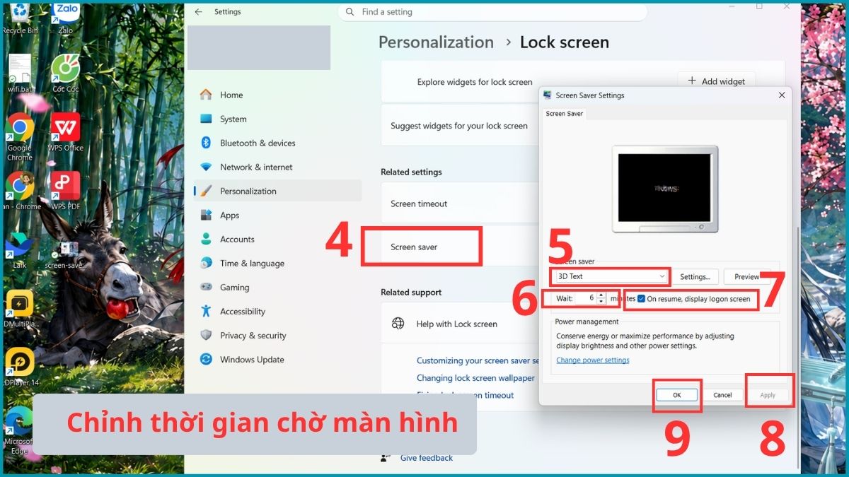 Cách tắt màn hình chờ và chỉnh thời gian chờ màn hình