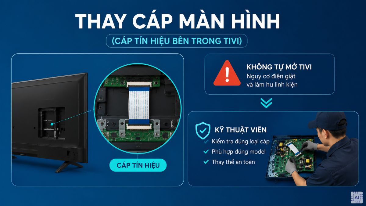 Thay cáp màn hình