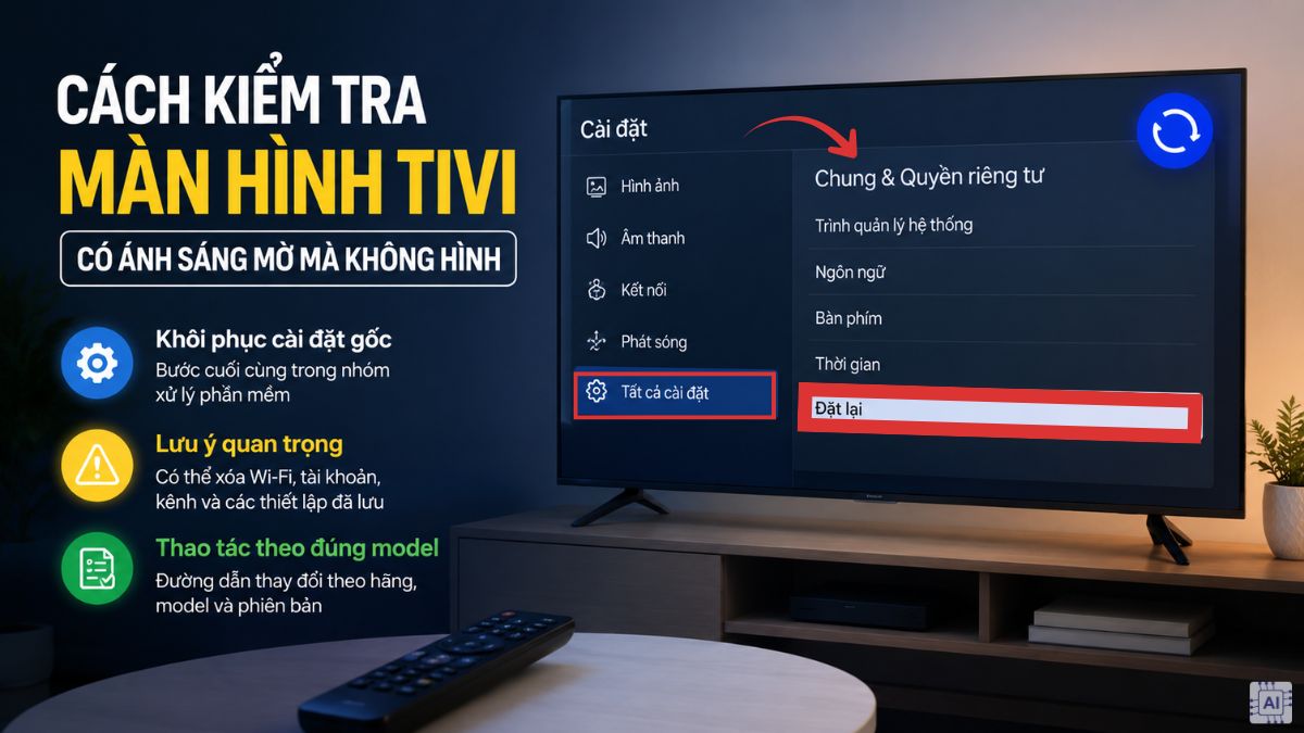 Khôi phục cài đặt gốc